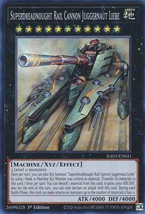 Yu-Gi-Oh! RA03 Superdreadnought Rail Cannon Juggernaut Liebe (V.1 - Super R