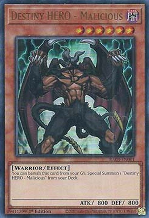 Yu-Gi-Oh! RA03 Destiny HERO - Malicious (V.2 - Ultra Rare)