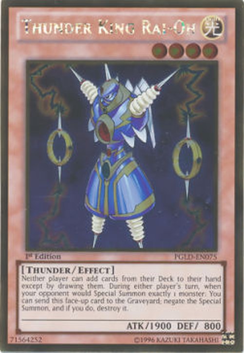 Yu-Gi-Oh! PGLD Thunder King Rai-Oh