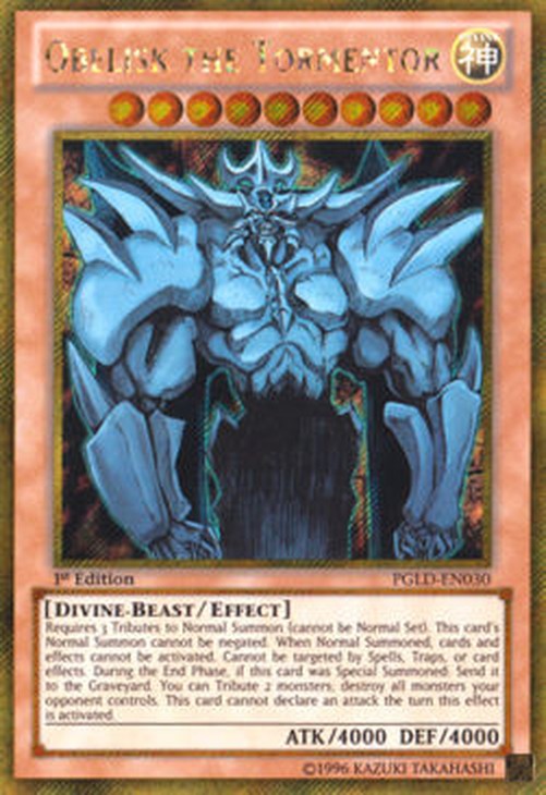 Yu-Gi-Oh! PGLD Obelisk the Tormentor
