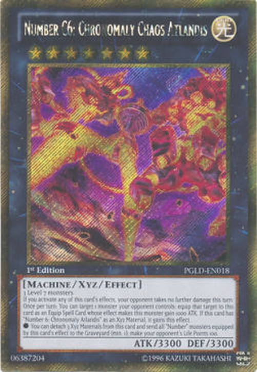 Yu-Gi-Oh! PGLD Number C6: Chronomaly Chaos Atlandis