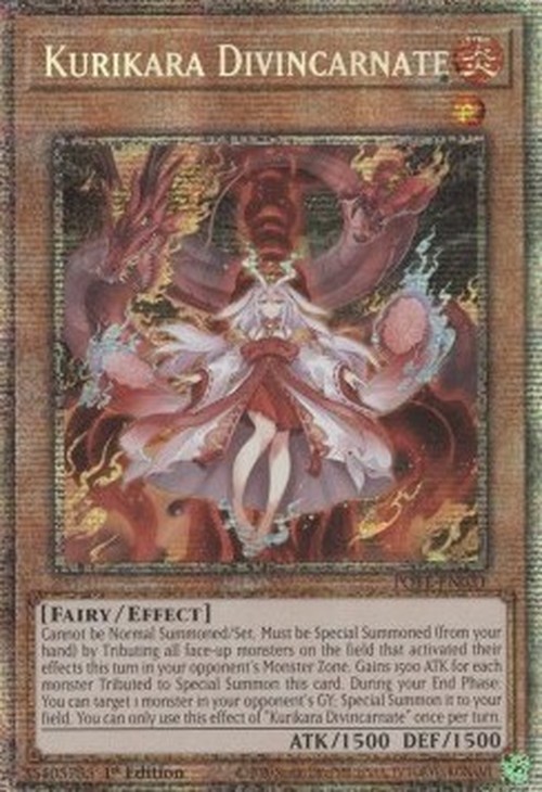 Yu-Gi-Oh! POTE Kurikara Divincarnate (V.2 - Starlight Rare)