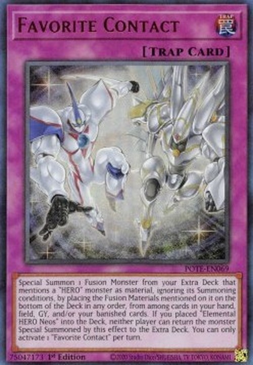 Yu-Gi-Oh! POTE Favorite Contact