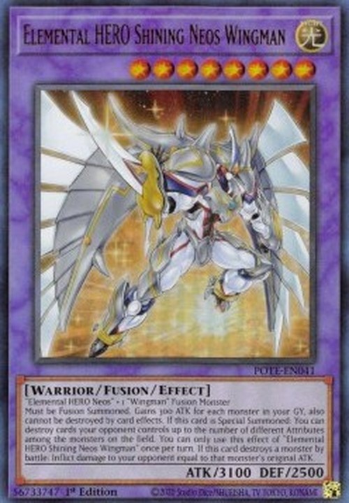 Yu-Gi-Oh! POTE Elemental HERO Shining Neos Wingman