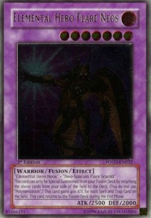 Yu-Gi-Oh! POTD Elemental HERO Flare Neos (V.2 - Ultimate Rare)