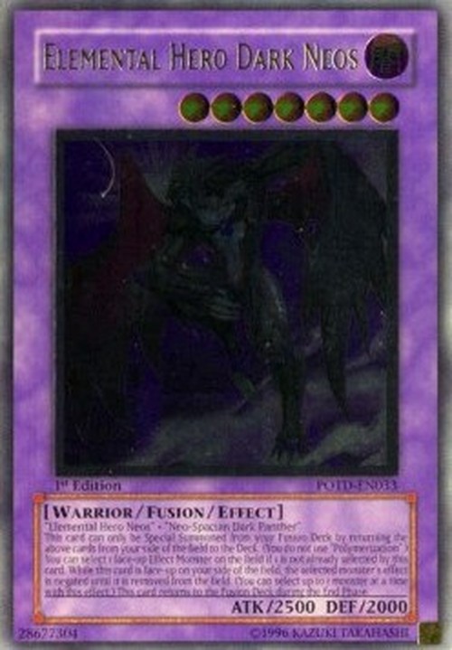 Yu-Gi-Oh! POTD Elemental HERO Dark Neos (V.2 - Ultimate Rare)