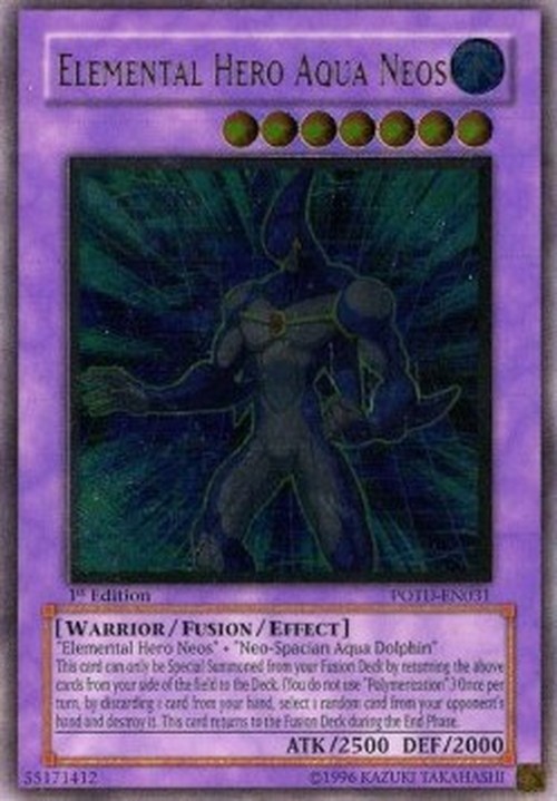 Yu-Gi-Oh! POTD Elemental HERO Aqua Neos (V.2 - Ultimate Rare)