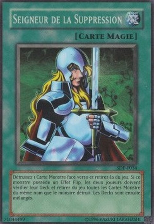 Yu-Gi-Oh! SDP-F Nobleman of Crossout