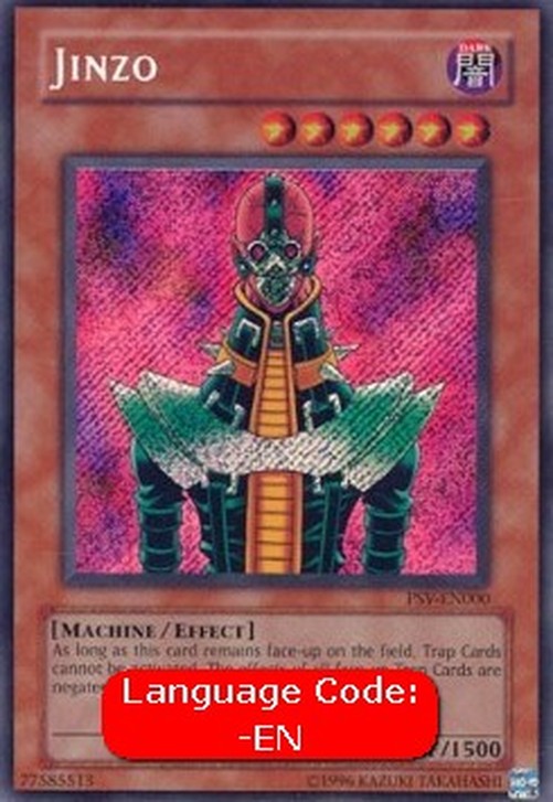 Yu-Gi-Oh! PSV Jinzo (V.3 - Secret Rare)