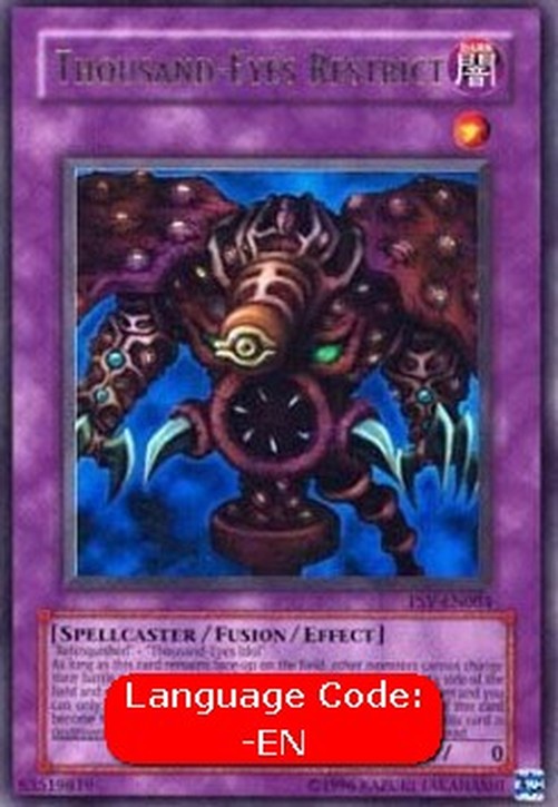 Yu-Gi-Oh! PSV Thousand-Eyes Restrict (V.3 - Ultra Rare)