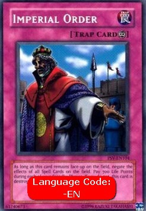 Yu-Gi-Oh! PSV Imperial Bestellung (V.3 - Secret Rare)