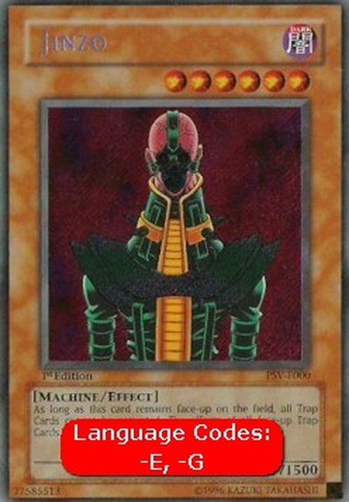 Yu-Gi-Oh! PSV Jinzo (V.1 - Secret Rare)