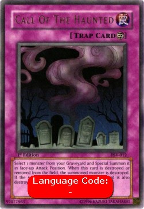 Yu-Gi-Oh! PSV Call of the Haunted (V.2 - Ultra Rare)