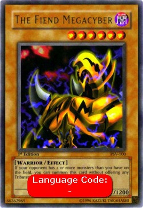 Yu-Gi-Oh! PSV The Fiend Megacyber (V.2 - Ultra Rare)