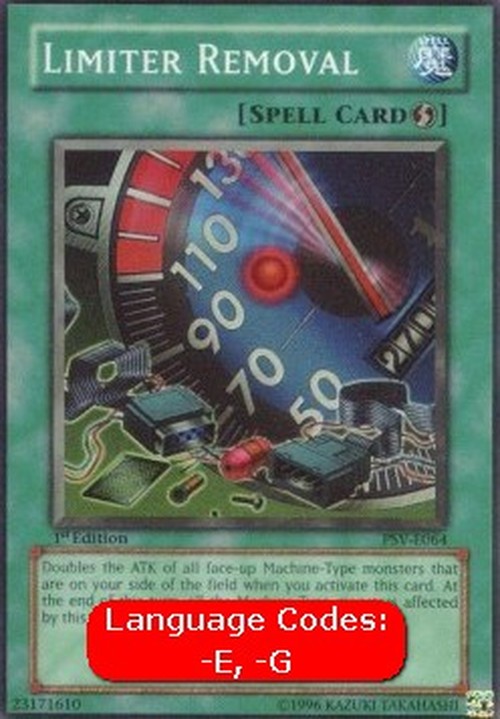 Yu-Gi-Oh! PSV Limiter Removal (V.1 - Super Rare)