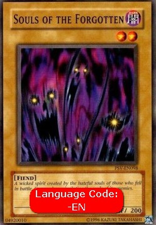 Yu-Gi-Oh! PSV Souls of the Forgotten (V.3 - Common)