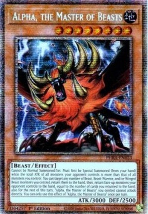 Yu-Gi-Oh! PHRA Alpha, the Master of Beasts (V.2 - Starlight Rare)