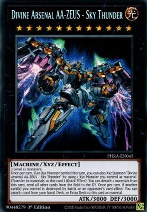 Yu-Gi-Oh! PHRA Divine Arsenal AA-ZEUS - Sky Thunder (V.1 - Secret Rare)