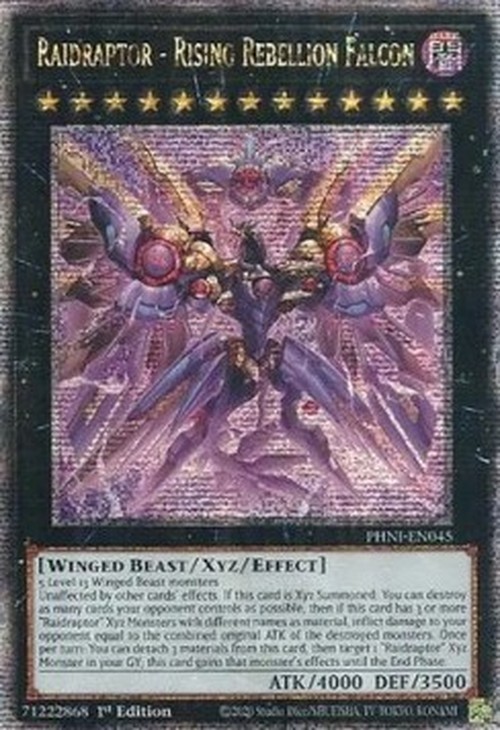 Yu-Gi-Oh! PHNI Raidraptor - Rising Rebellion Falcon (V.2 - Quarter Century