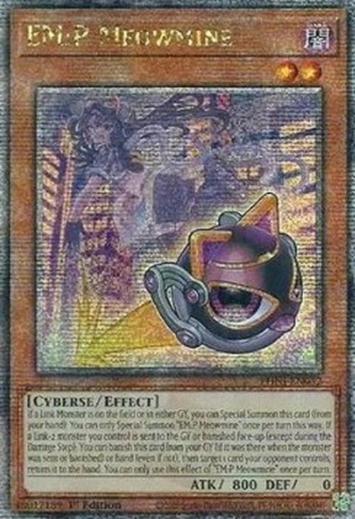 Yu-Gi-Oh! PHNI EM:P Meowmine (V.2 - Quarter Century Secret Rare)
