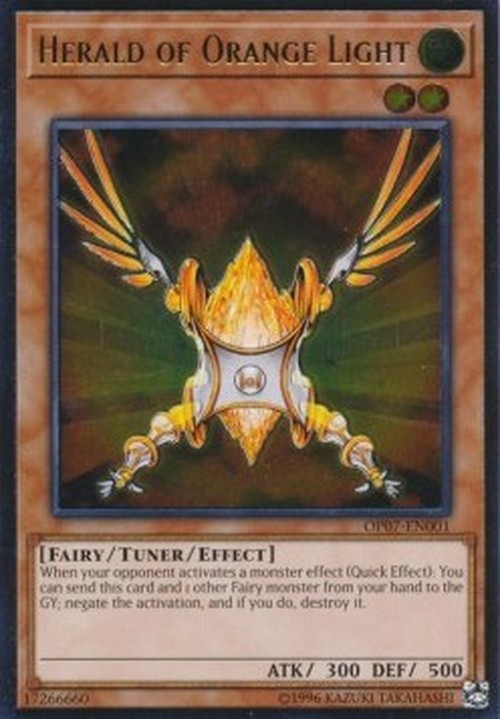 Yu-Gi-Oh! OP07 Herald of Orange Light