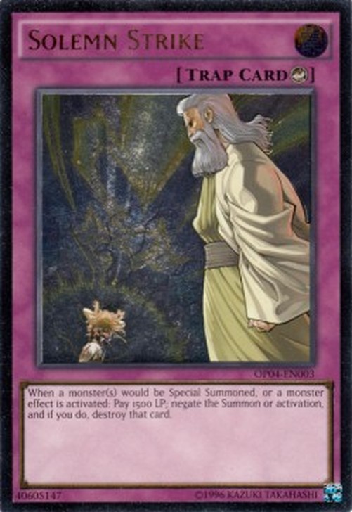 Yu-Gi-Oh! OP04 Solemn Strike