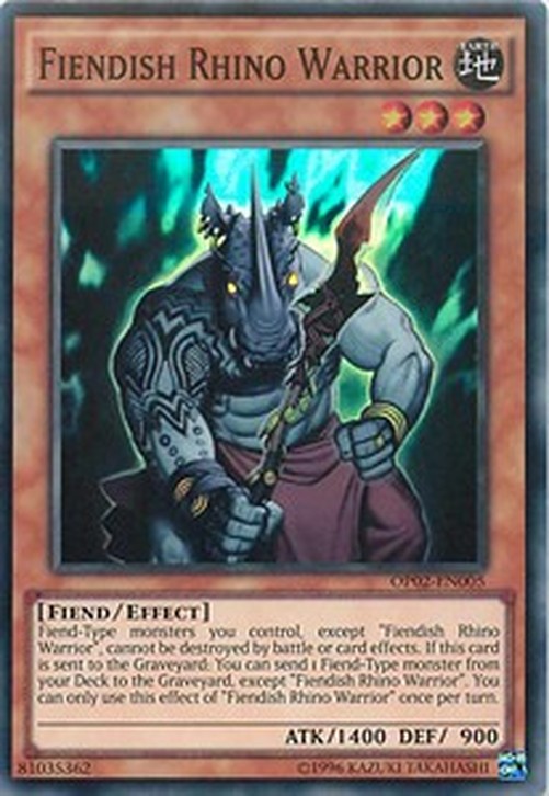 Yu-Gi-Oh! OP02 Fiendish Rhino Warrior