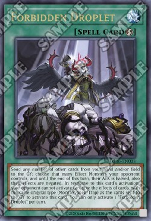 Yu-Gi-Oh! OP16 Forbidden Droplet
