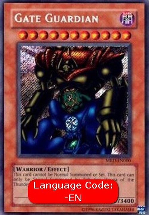 Yu-Gi-Oh! MRD Gate Guardian (V.3 - Secret Rare)