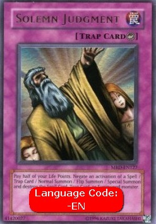 Yu-Gi-Oh! MRD Solemn Judgment (V.3 - Ultra Rare)