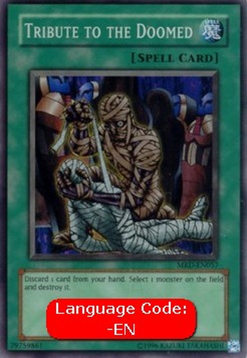 Yu-Gi-Oh! MRD Tribute to the Doomed (V.3 - Super Rare)