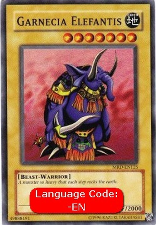 Yu-Gi-Oh! MRD Garnecia Elefantis (V.3 - Super Rare)