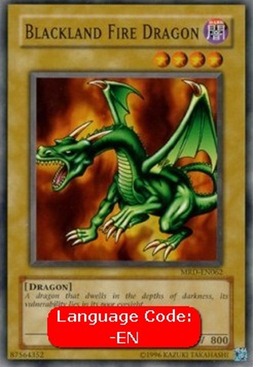 Yu-Gi-Oh! MRD Blackland Fire Dragon (V.3 - Common)