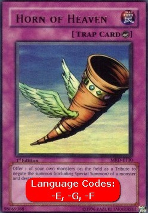 Yu-Gi-Oh! MRD Horn of Heaven (V.1 - Ultra Rare)