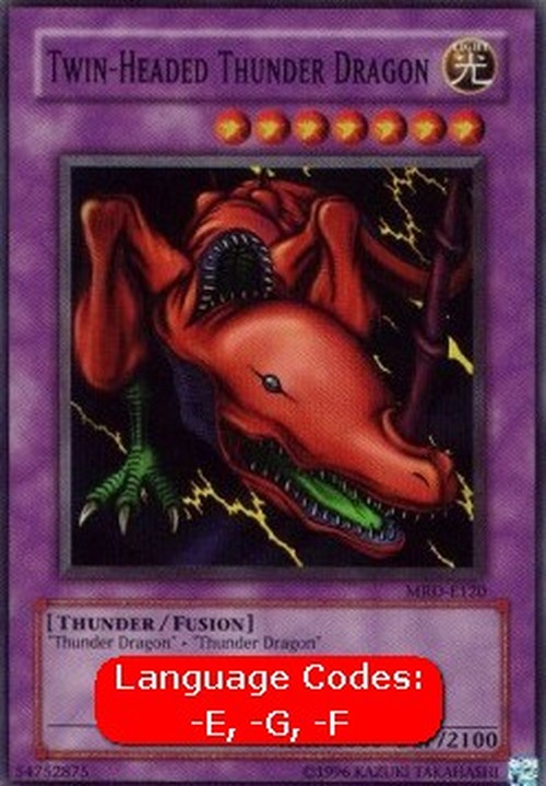 Yu-Gi-Oh! MRD Twin-Headed Thunder Dragon (V.1 - Super Rare)