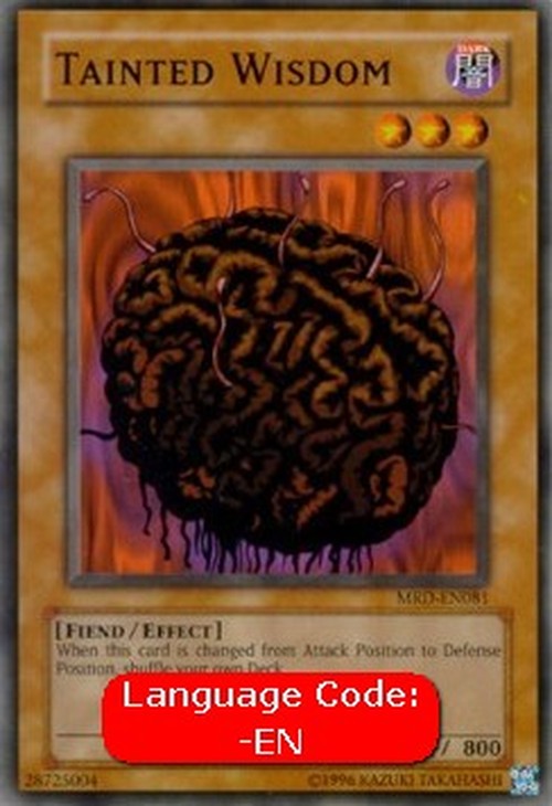 Yu-Gi-Oh! MRD Tainted Wisdom (V.3 - Common)