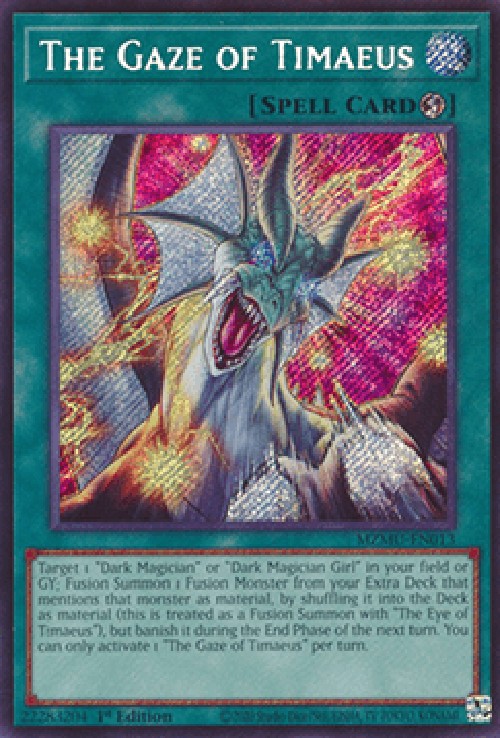 Yu-Gi-Oh! MZMU The Gaze of Timaeus (V.1 - Secret Rare)