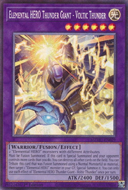 Yu-Gi-Oh! MZMU Elemental HERO Thunder Giant - Voltic Thunder (V.2 - Collect