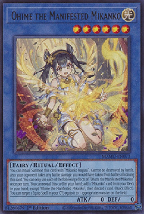 Yu-Gi-Oh! MZMU Ohime the Manifested Mikanko