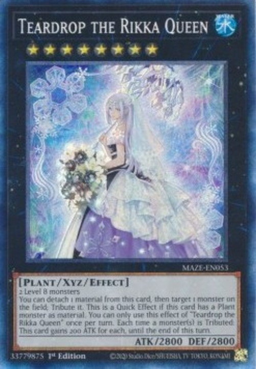 Yu-Gi-Oh! MAZE Teardrop the Rikka Queen (V.2 - Collectors Rare)