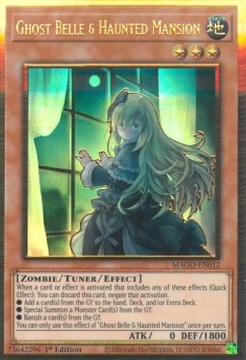Yu-Gi-Oh! MAGO Ghost Belle & Haunted Mansion (V.2 - Premium Gold Rare)