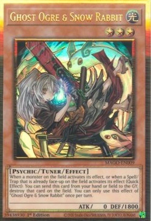 Yu-Gi-Oh! MAGO Ghost Ogre & Snow Rabbit (V.2 - Premium Gold Rare)