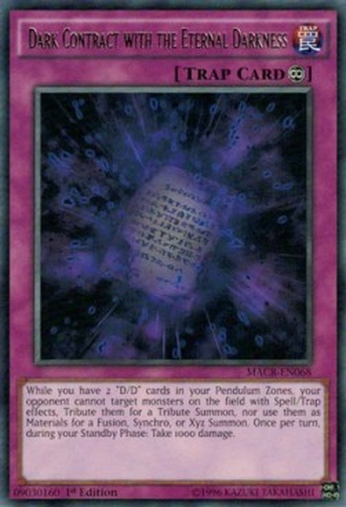 Yu-Gi-Oh! MACR Dark Contract with the Eternal Darkness