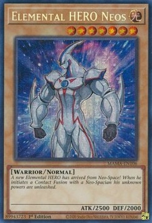 Yu-Gi-Oh! MAMA Elemental HERO Neos (V.2 - Secret Parallel Rare)