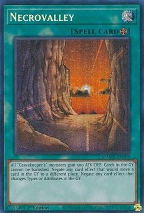 Yu-Gi-Oh! MAMA Necrovalley (V.2 - Secret Parallel Rare)