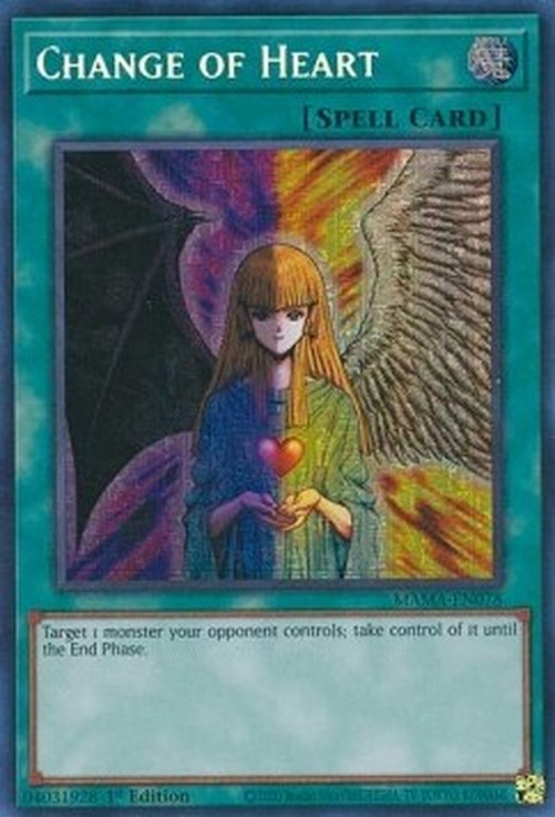 Yu-Gi-Oh! MAMA Change of Heart (V.3 - Secret Parallel Rare)