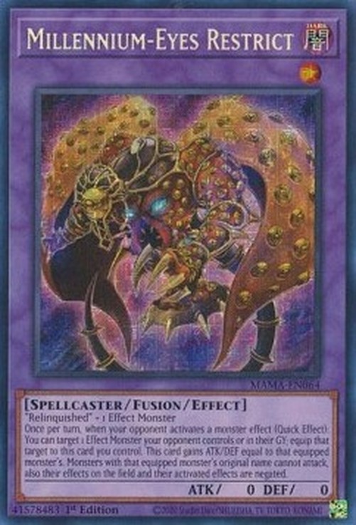 Yu-Gi-Oh! MAMA Millennium-Eyes Restrict (V.3 - Secret Parallel Rare)