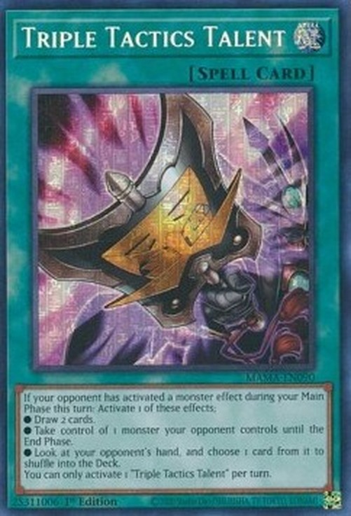 Yu-Gi-Oh! MAMA Triple Tactics Talent (V.3 - Secret Parallel Rare)