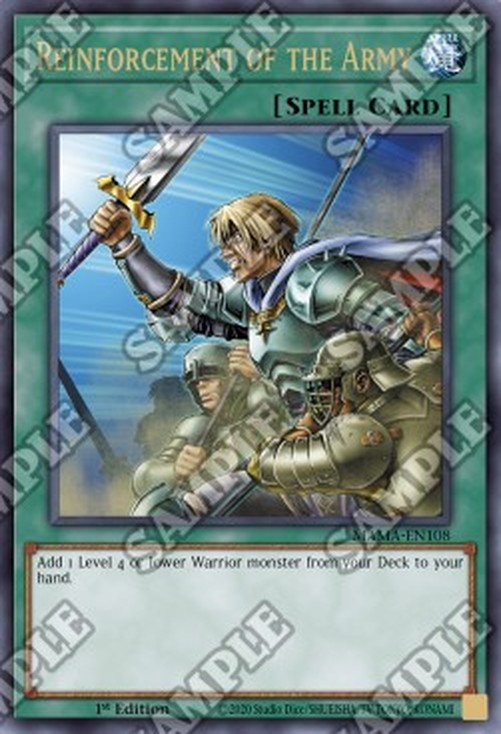 Yu-Gi-Oh! MAMA Reinforcement of the Army (V.1 - Ultra Parallel Rare)