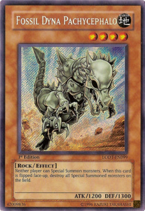Yu-Gi-Oh! LODT Fossil Dyna Pachycephalo (V.1 - Secret Rare)